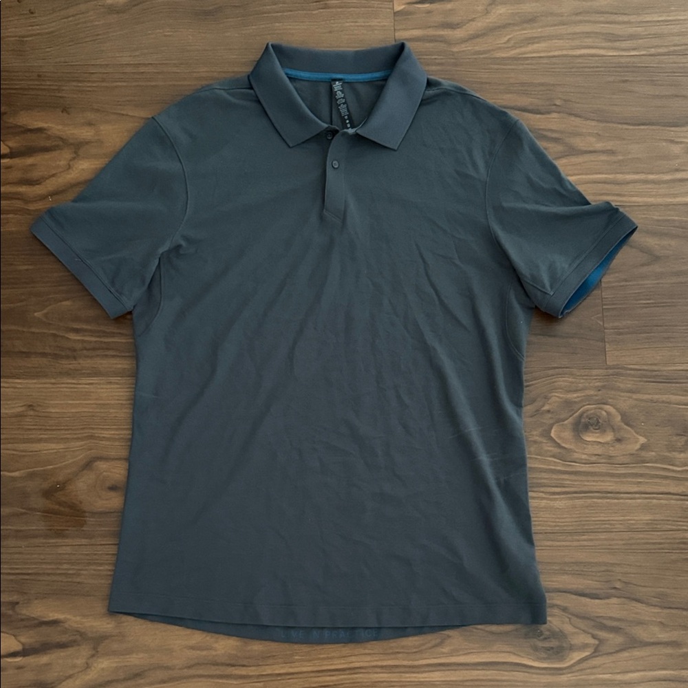 Lululemon Men's Gray Polo Shirt